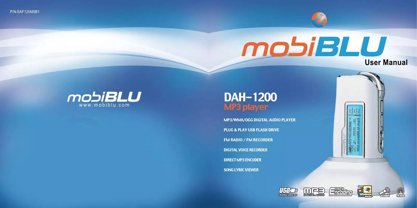 Mode d'emploi MOBIBLU DAH-1200