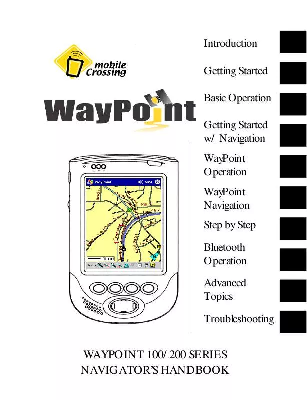 Mode d'emploi MOBILE CROSSING WAYPOINT 100
