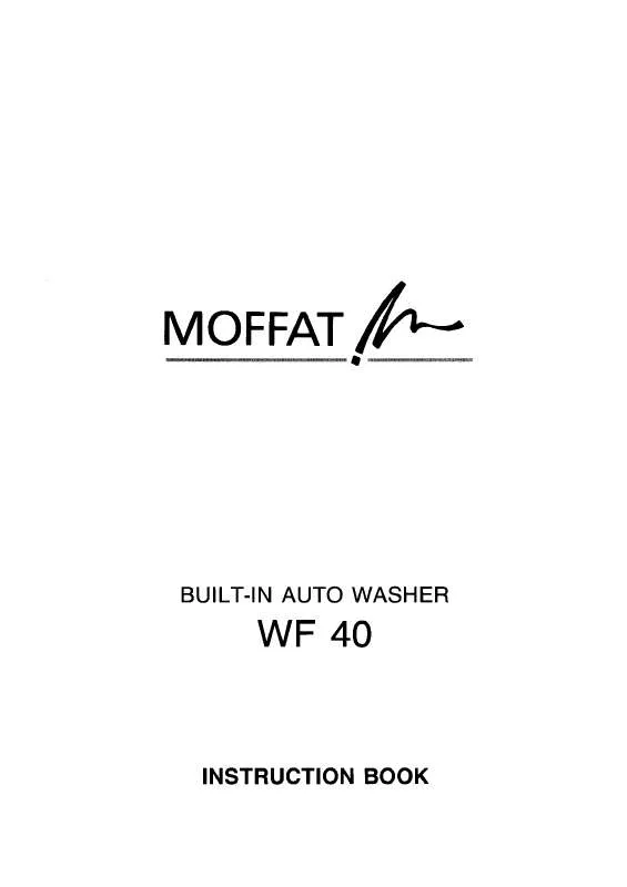 Mode d'emploi MOFFAT WF40B