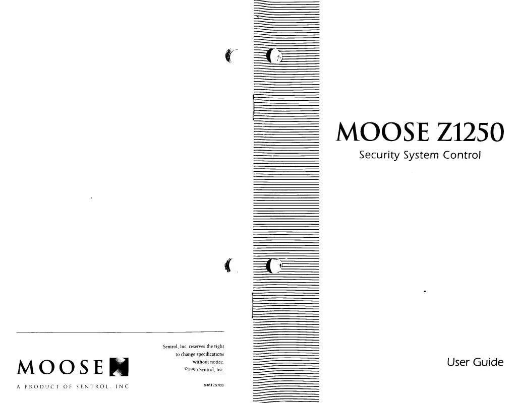 Mode d'emploi MOOSE Z-1250