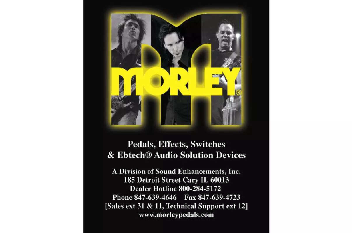 Mode d'emploi MORLEY PEDALS MORLEY2005CATALOG