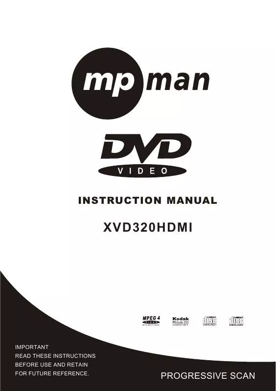 Mode d'emploi MPMAN XV-D320HDMI