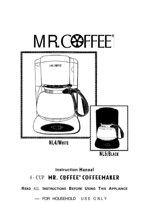 Mode d'emploi MR COFFEE NL5