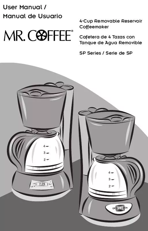 Mode d'emploi MR COFFEE SPX