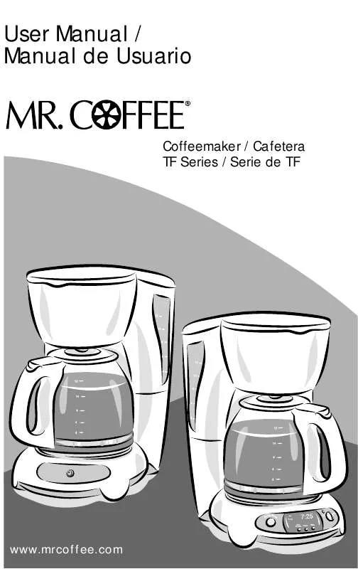 Mode d'emploi MR COFFEE TF12
