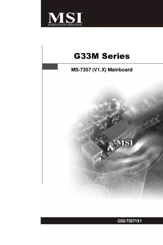 Mode d'emploi MSI G52-73571X1