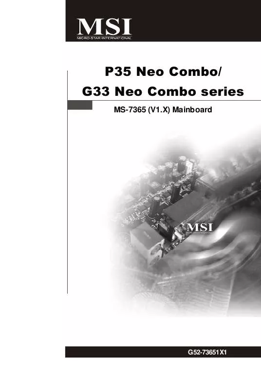 Mode d'emploi MSI G52-73651X1