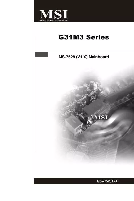 Mode d'emploi MSI G52-75281X4