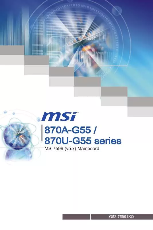 Mode d'emploi MSI G52-75991XQ