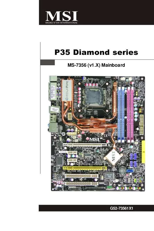 Mode d'emploi MSI P35 DIAMOND