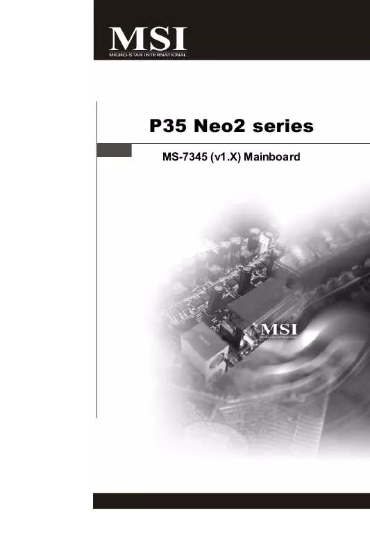 Mode d'emploi MSI P35 NEO2