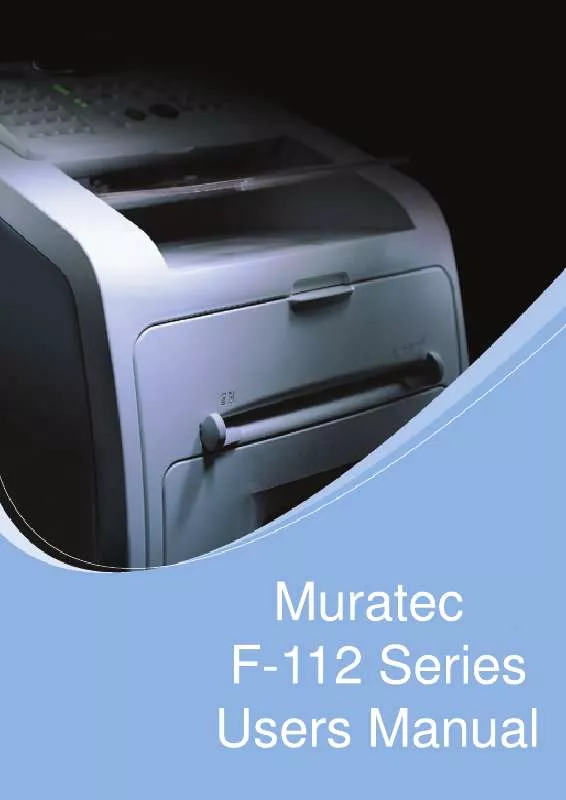Mode d'emploi MURATEC F-112P