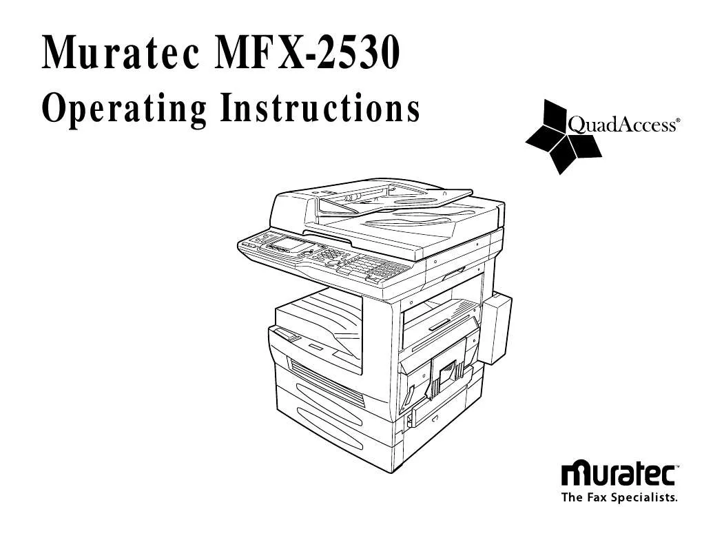 Mode d'emploi MURATEC MFX-2530