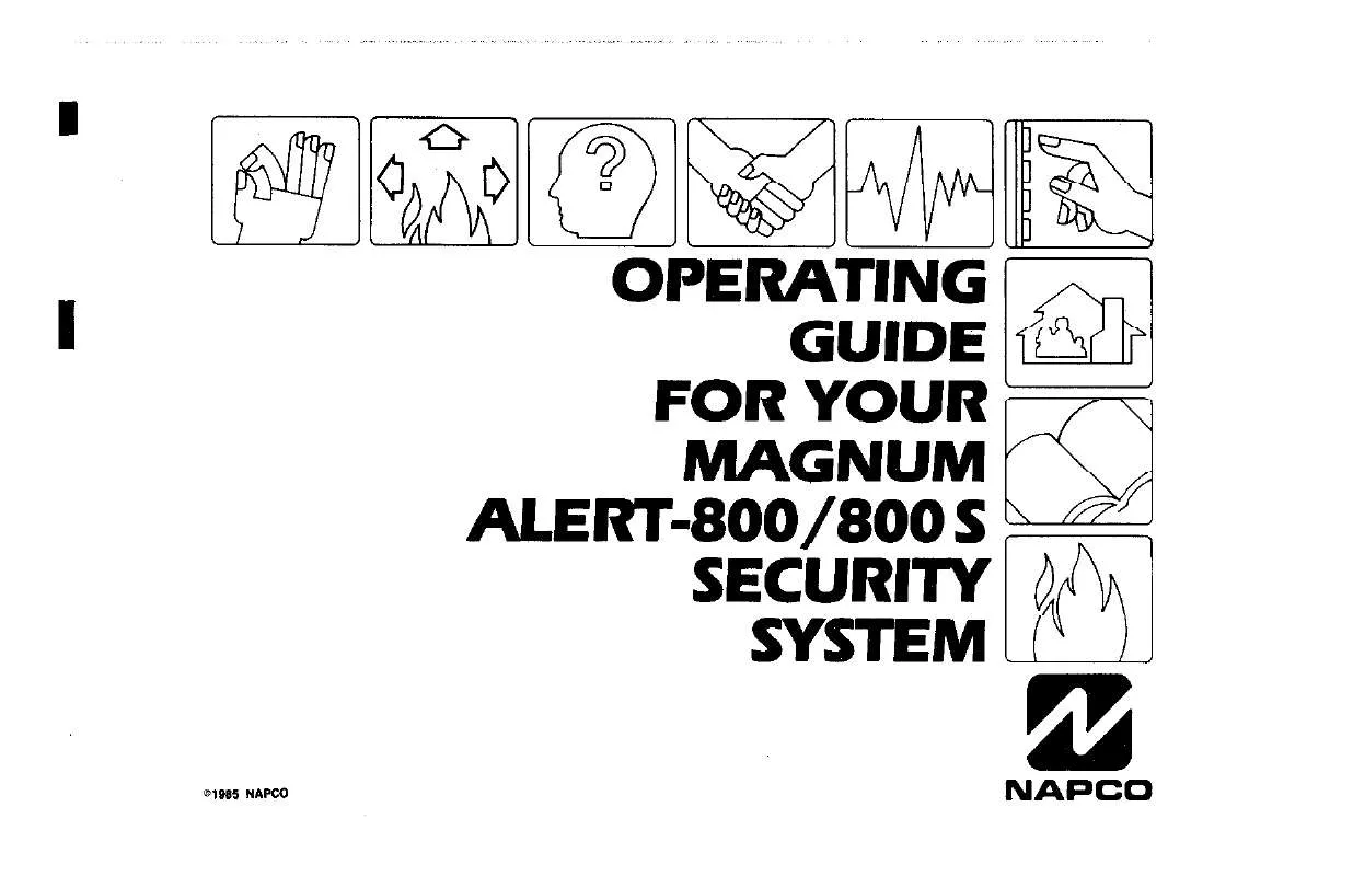 Mode d'emploi NAPCO MAGNUM ALERT-800S