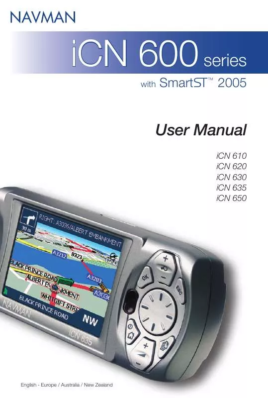 Mode d'emploi NAVMAN ICN600-SMARTST2005