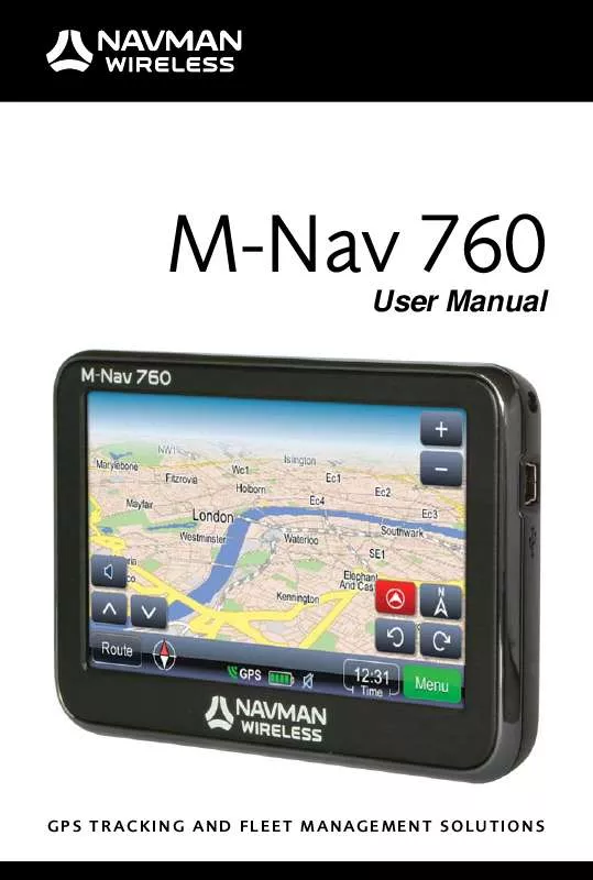 Mode d'emploi NAVMAN M-NAV 760