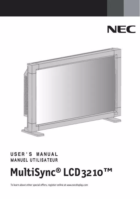 Mode d'emploi NEC ACCUSYNC LCD3210-IT