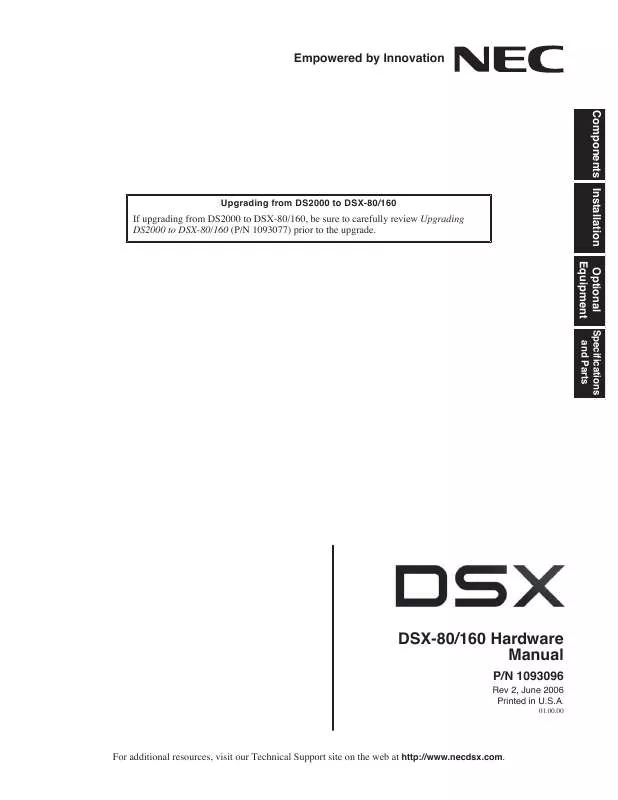 Mode d'emploi NEC DSX-160