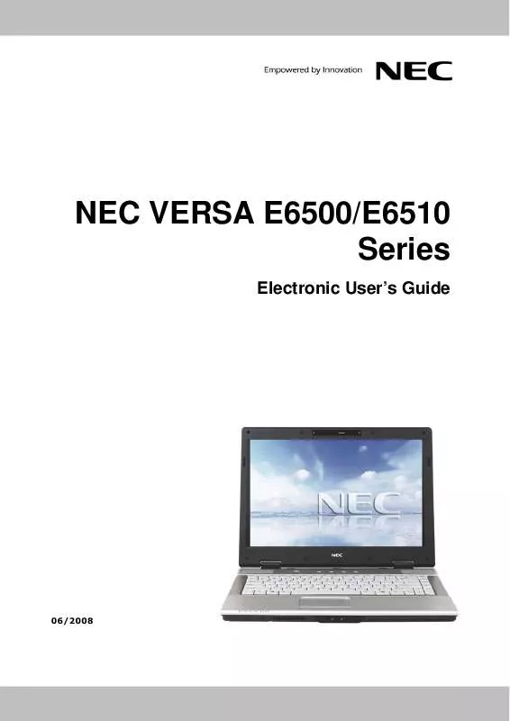 Mode d'emploi NEC E6500