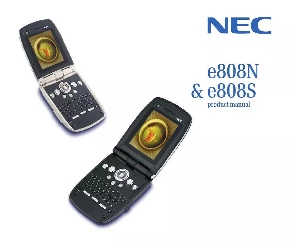 Mode d'emploi NEC E808S