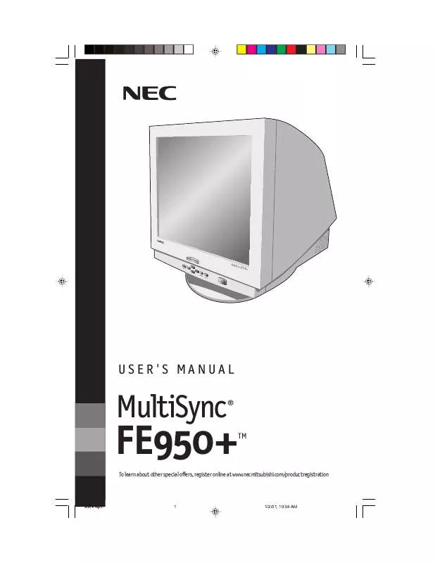 Mode d'emploi NEC FE950