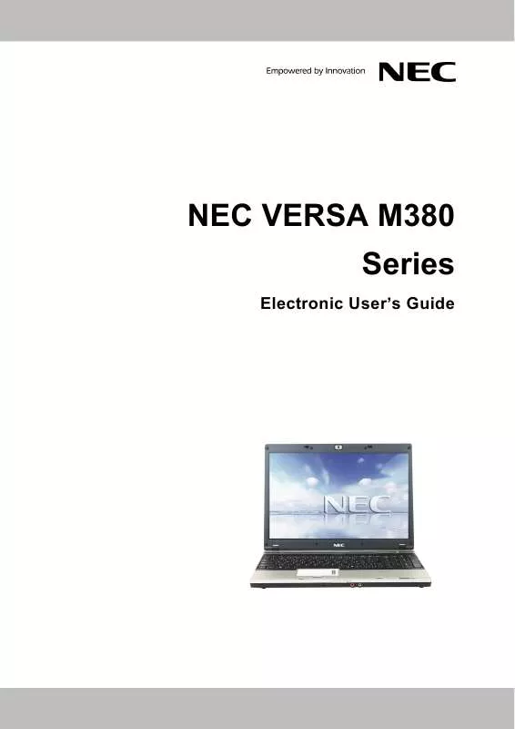 Mode d'emploi NEC M380