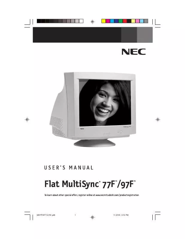 Mode d'emploi NEC MS77F97F