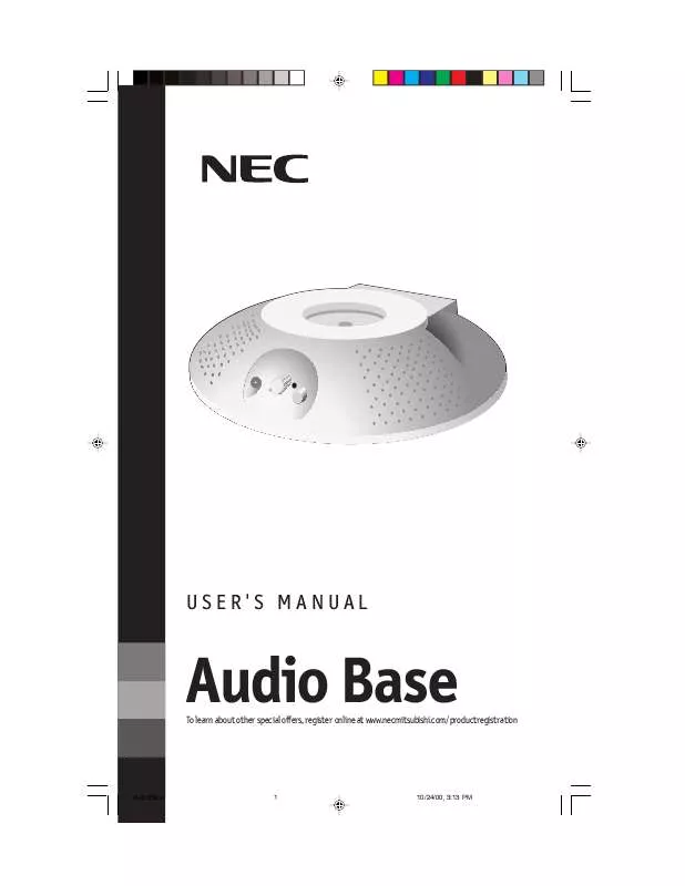 Mode d'emploi NEC MULTISYNC FE700M-AUDIO BASE