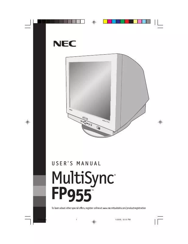 Mode d'emploi NEC MULTISYNC FP955