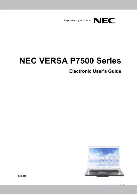 Mode d'emploi NEC P7500