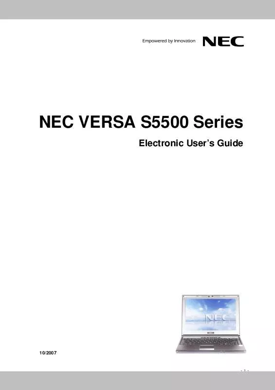 Mode d'emploi NEC S5500