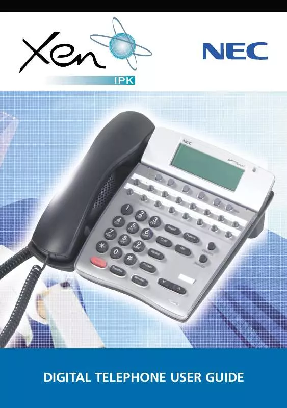 Mode d'emploi NEC XEN IPK DIGITAL TELEPHONE