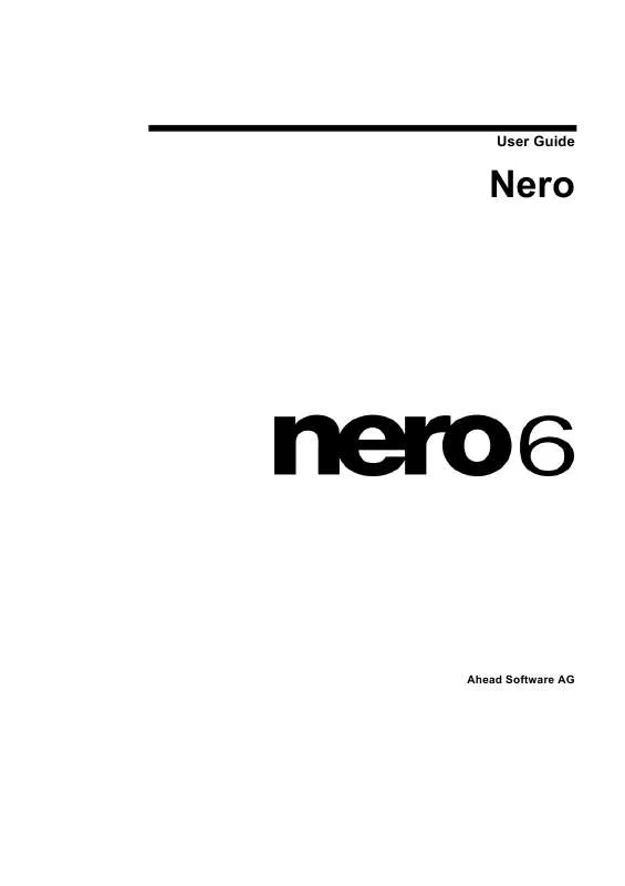 Mode d'emploi NERO NERO 6-BURNING ROM