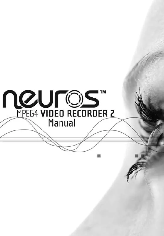 Mode d'emploi NEUROS MPEG4 RECORDER 2