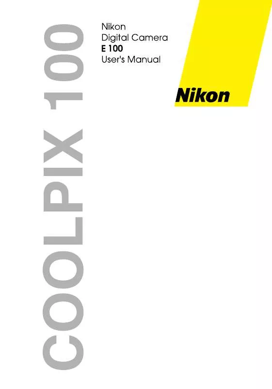 Mode d'emploi NIKON COOLPIX 100
