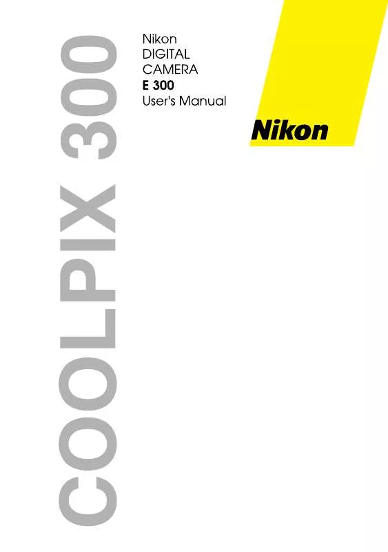 Mode d'emploi NIKON COOLPIX 300