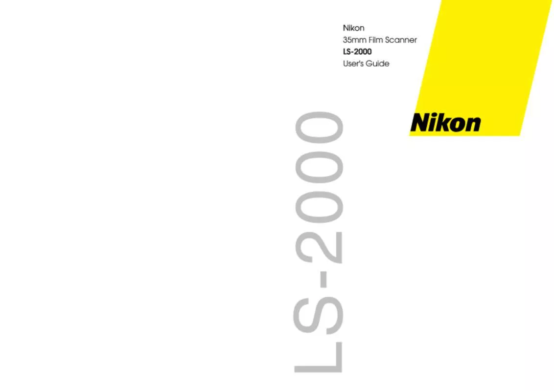 Mode d'emploi NIKON LS 2000 & LS-2000,MV