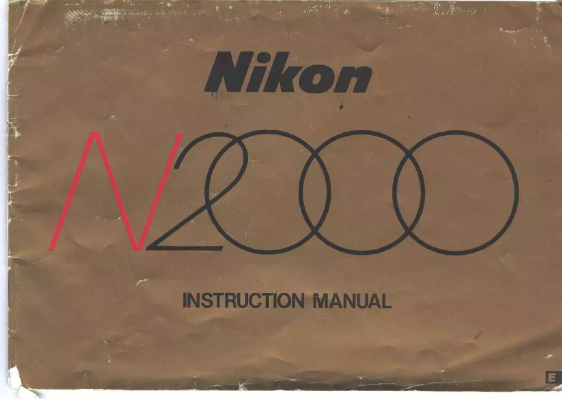 Mode d'emploi NIKON N2000