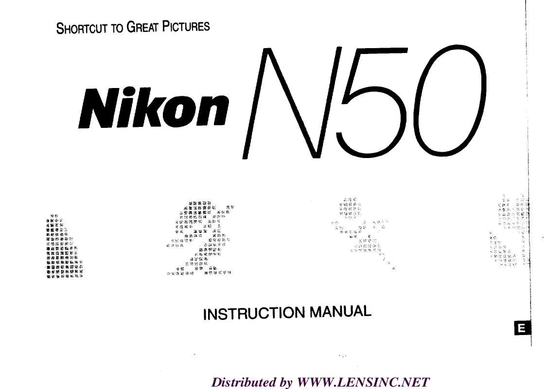 Mode d'emploi NIKON N50