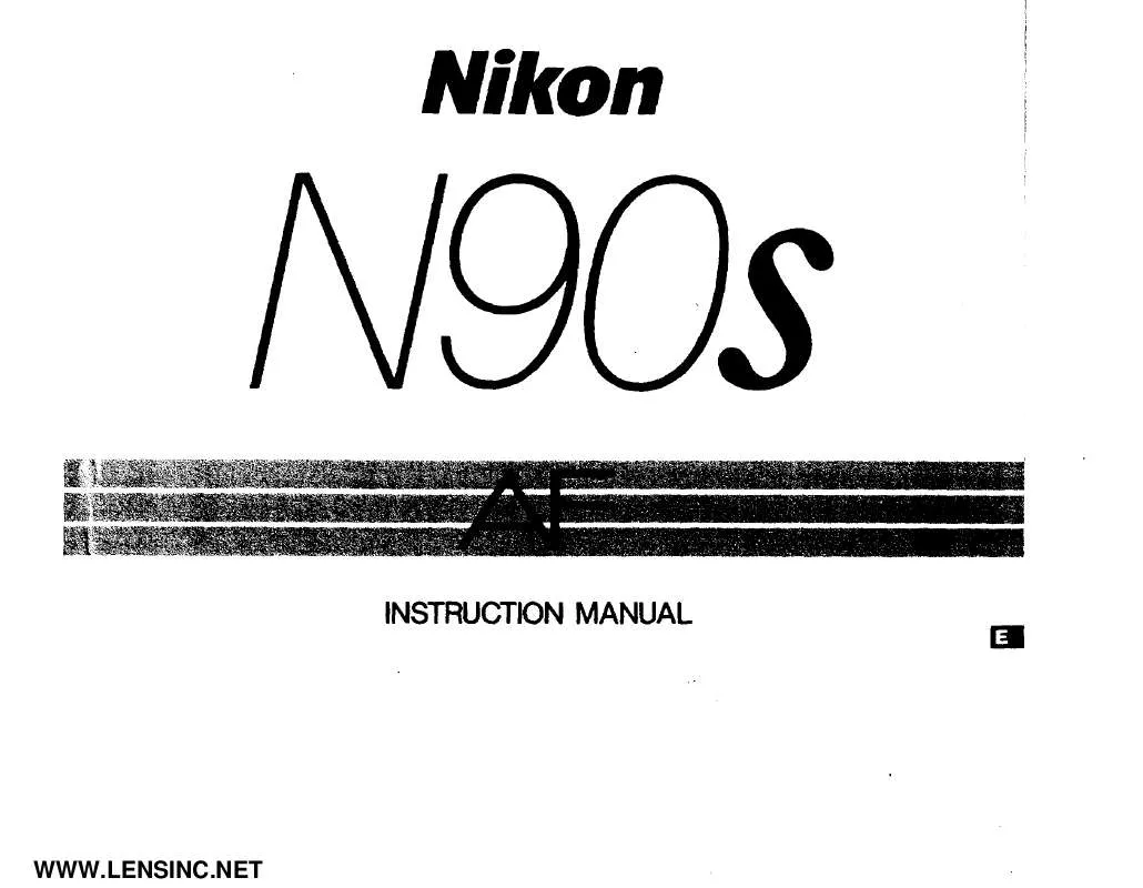 Mode d'emploi NIKON N90S