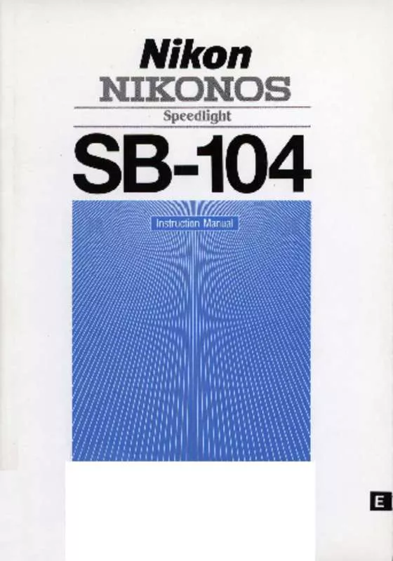 Mode d'emploi NIKON SB-104 OS