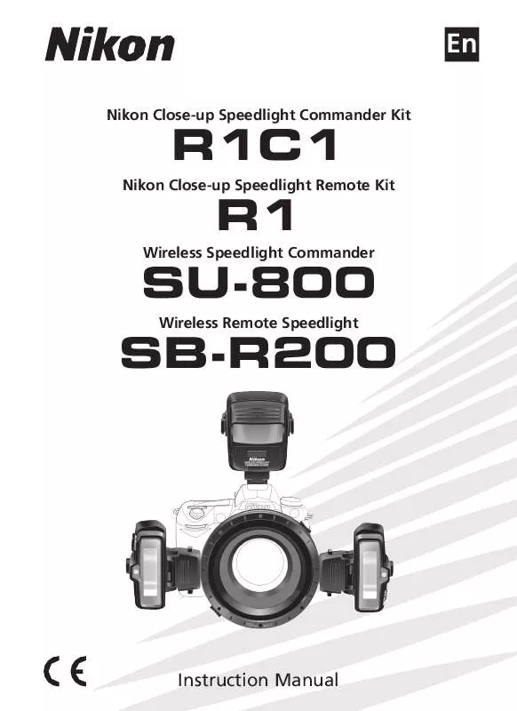 Mode d'emploi NIKON SB-R200-R1C1 WIRELESS REMOTE KIT-