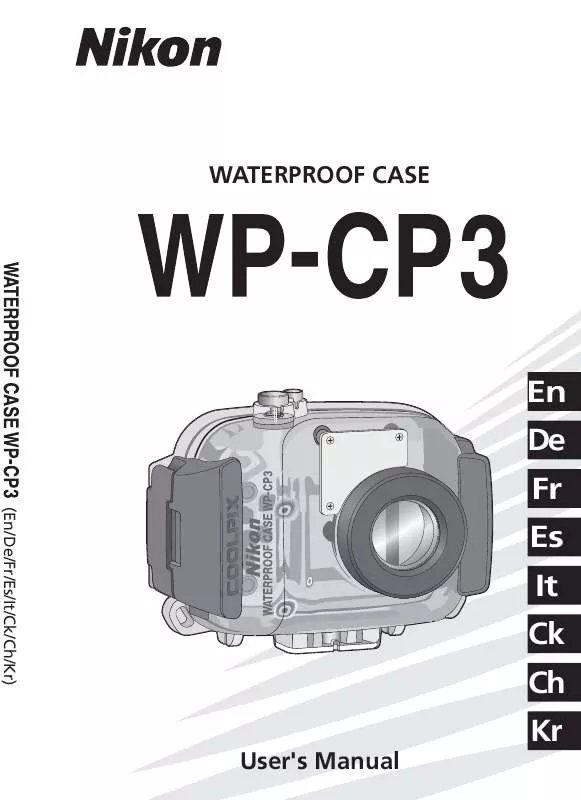 Mode d'emploi NIKON WP-CP3 WATERPROOF CASE