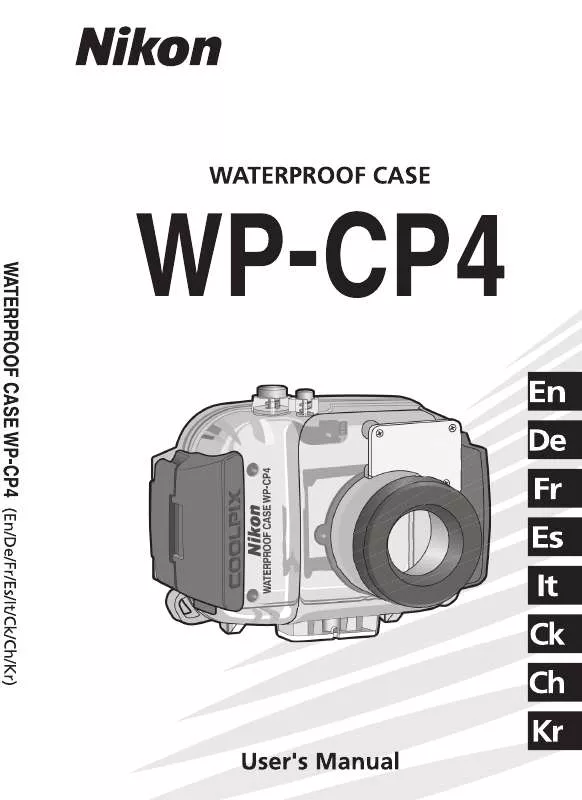 Mode d'emploi NIKON WP-CP4 WATERPROOF CASE
