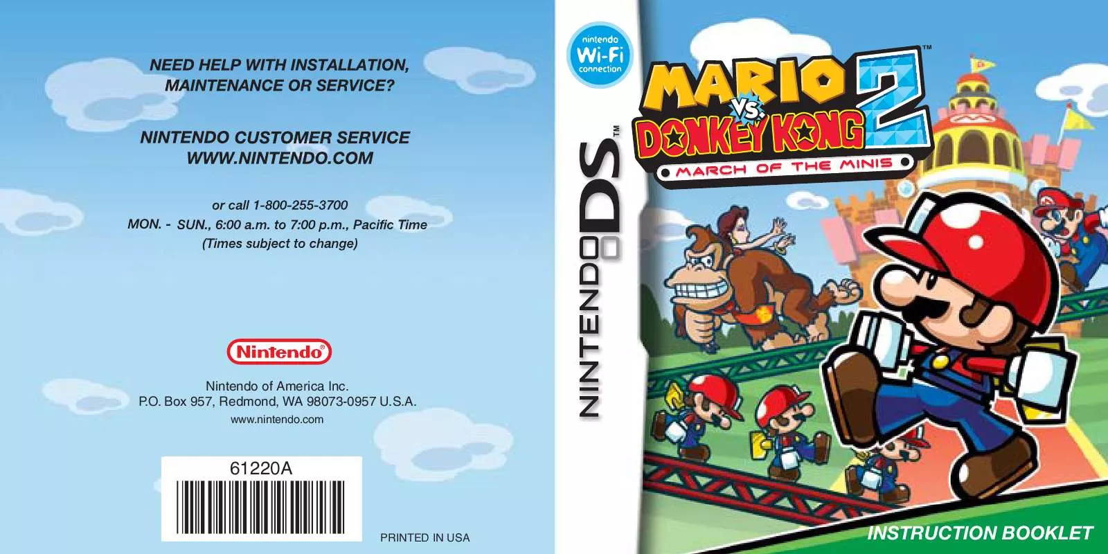 Mode d'emploi NINTENDO DS MARIO VS DONKEY KONG 2 MARCH OF THE MINIS
