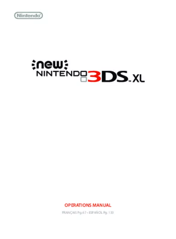 Mode d'emploi NINTENDO NEW 3DS