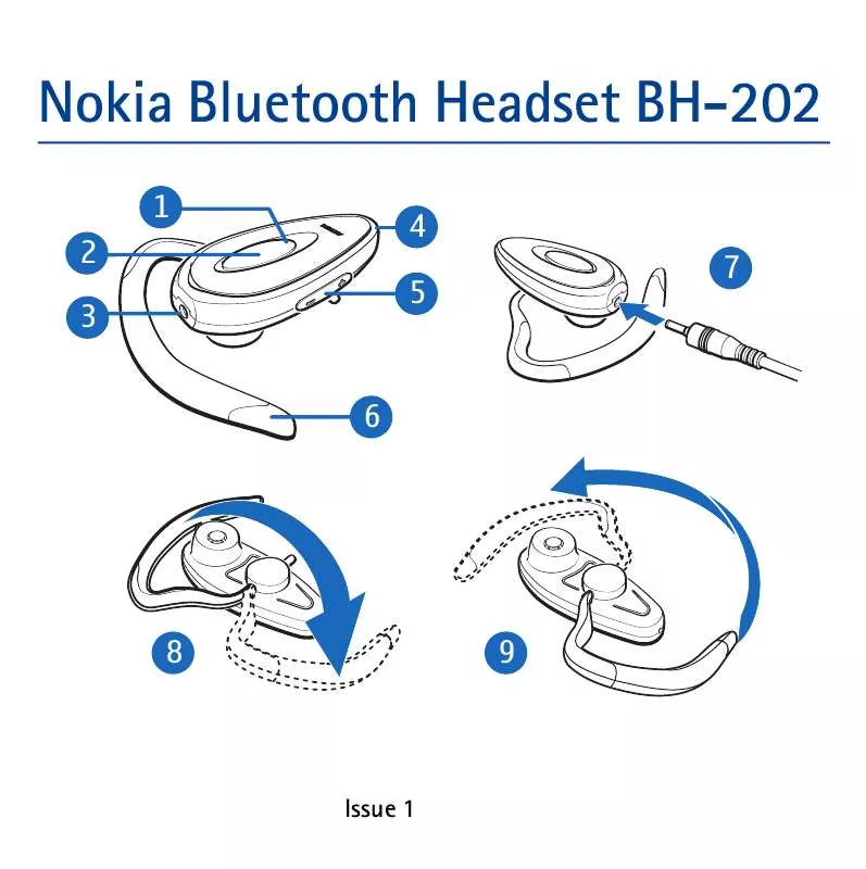 Mode d'emploi NOKIA HEADSET BH-202