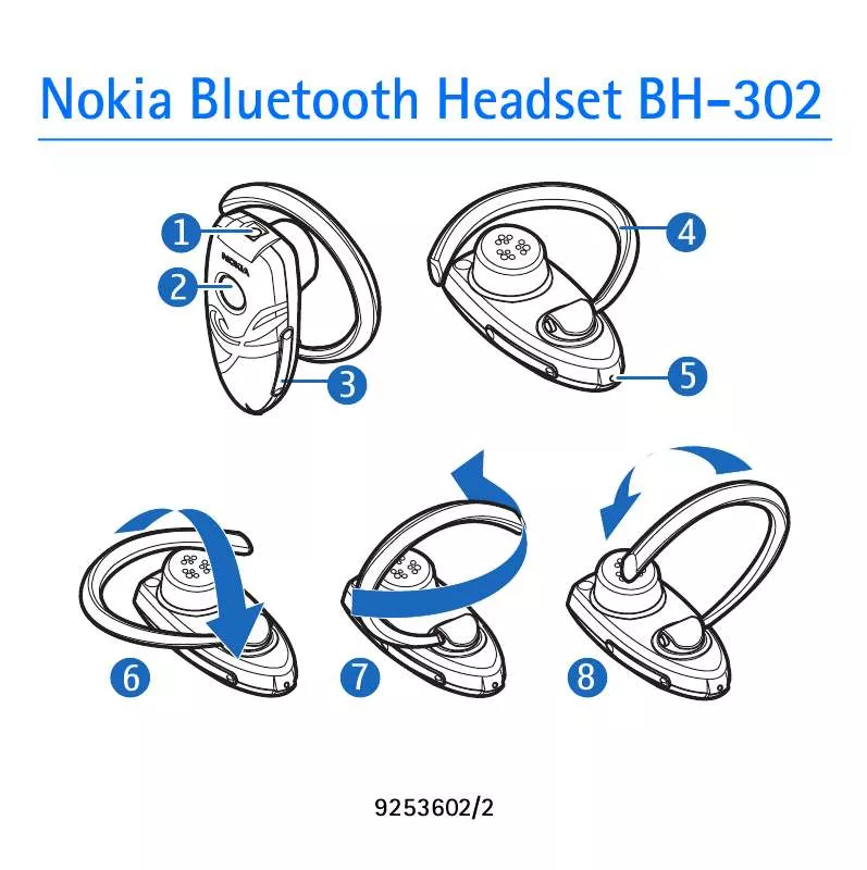 Mode d'emploi NOKIA HEADSET BH-302