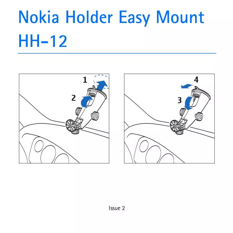 Mode d'emploi NOKIA HOLDER EASY MOUNT HH-12