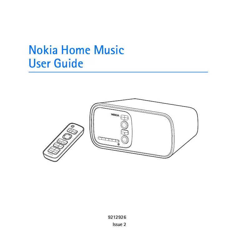 Mode d'emploi NOKIA HOME MUSIC SUPPORT
